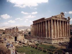 Baalbek, in the Bekka valley in Lebanon