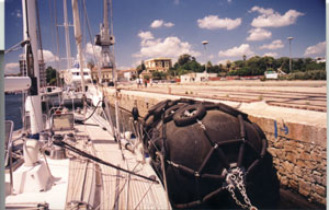 One of the world's largest fender, in Olbia, Sardinia