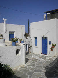 Homes in the village of Lefkes, Paros, Greece