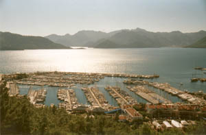 The marina at Marmaris, Turkey