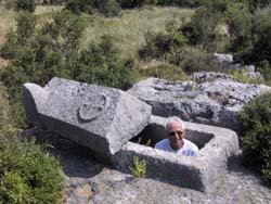 Wolfgang Klein from Germany explores one of the crypts