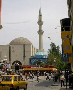 Mersin's McDonald's, next to the Mosque