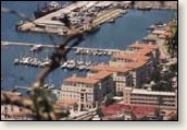 Aerial shot of Queensway Quay marina, in Gibraltar
