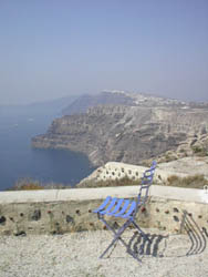 Another view from the town of Santorini over the caldera.